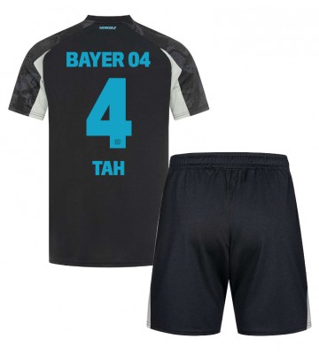 Bayer Leverkusen Jonathan Tah #4 Tercera Equipación Niños 2024-25 Manga Corta (+ Pantalones cortos)